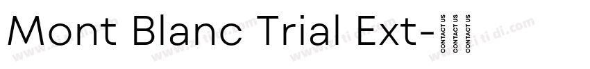 Mont Blanc Trial Ext字体转换